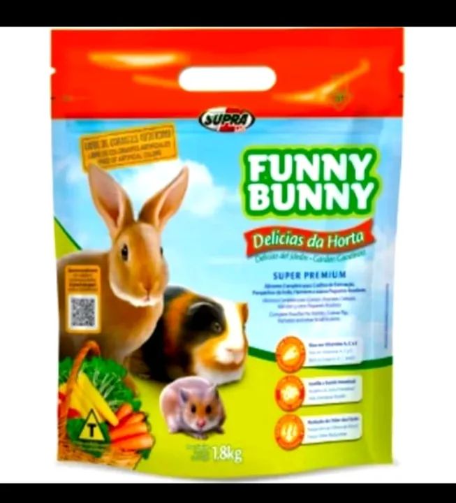 Ração Funny Bunny Delicías da Horta 1,8kg