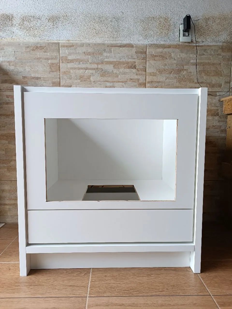 Balcão para Cooktop em MDF branco  - Foto 3