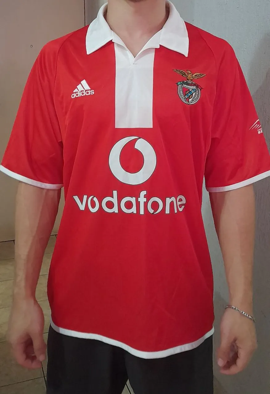 Camisa de Futebol Portugal Adidas - Vodafone Benfica tam m 2000