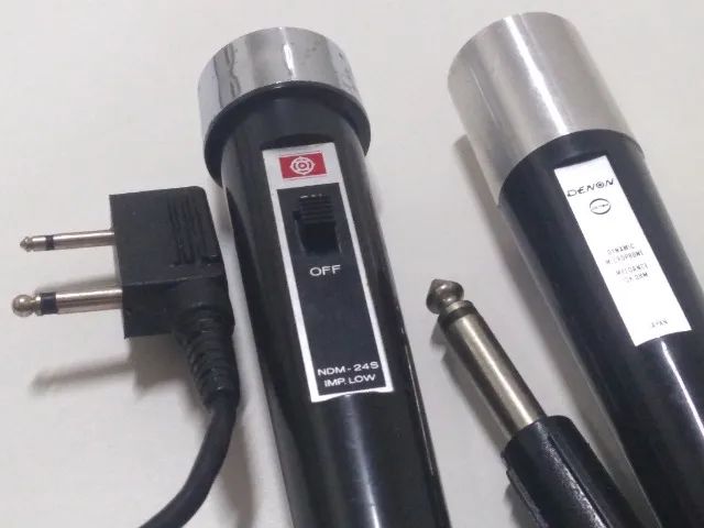 Microfones Antigos Hitachi e Denon para Tocafitas - Foto 3