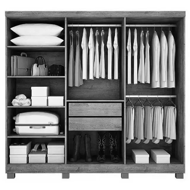 Guarda roupa casal Relampago - Foto 3