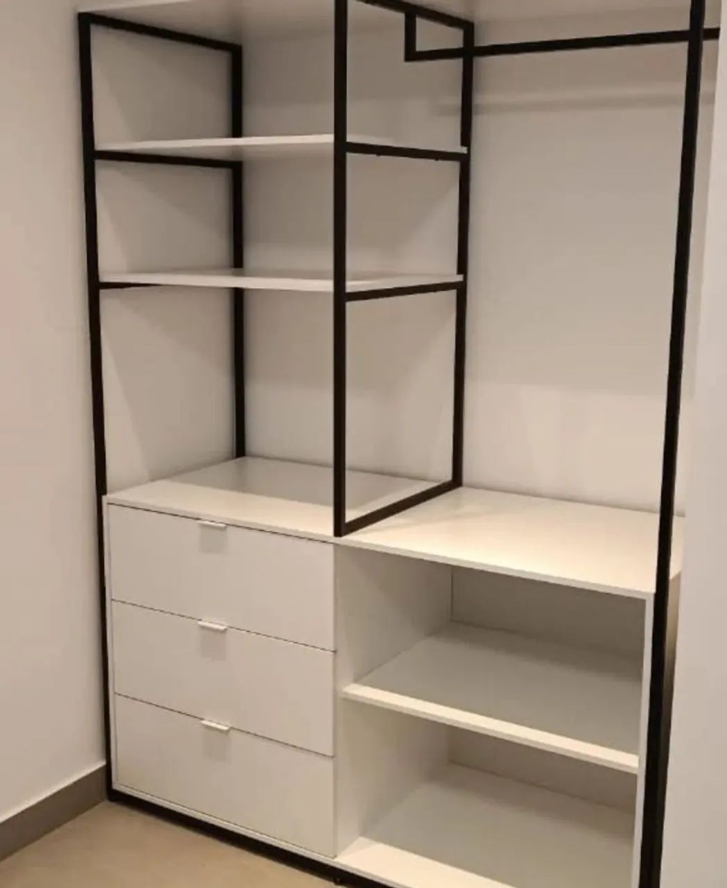 Modulo closet planejado, roupeiro estilo industrial. - Foto 3