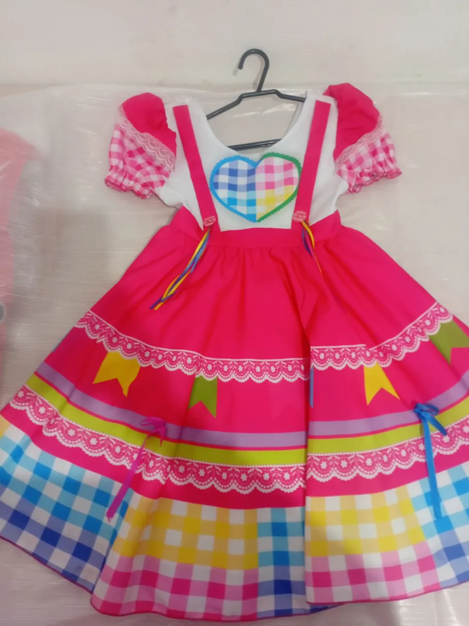 Vestido Junino Infantil Colorido - Festa Junina