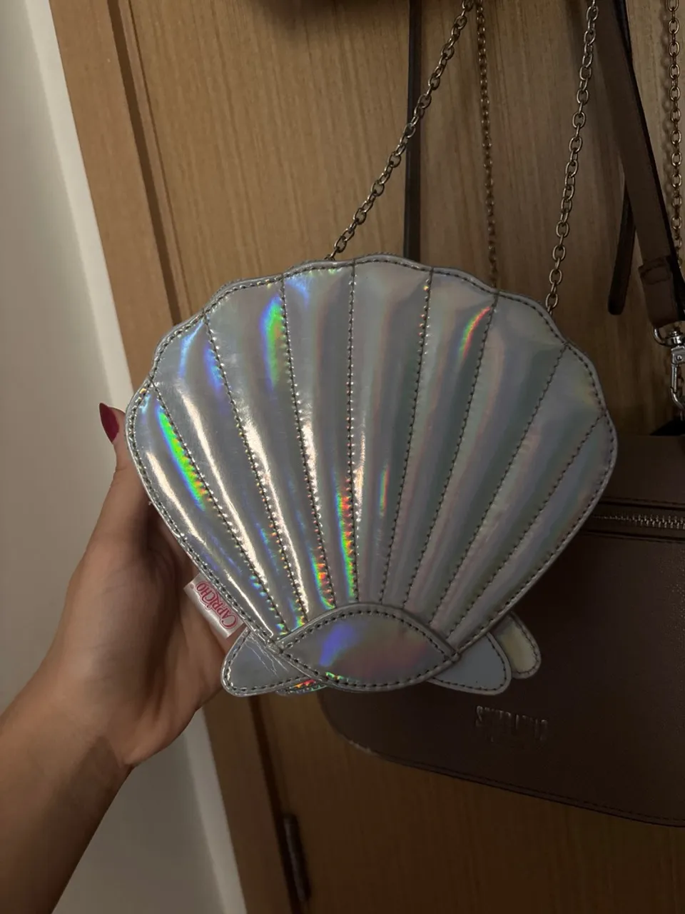 Bolsa concha prata