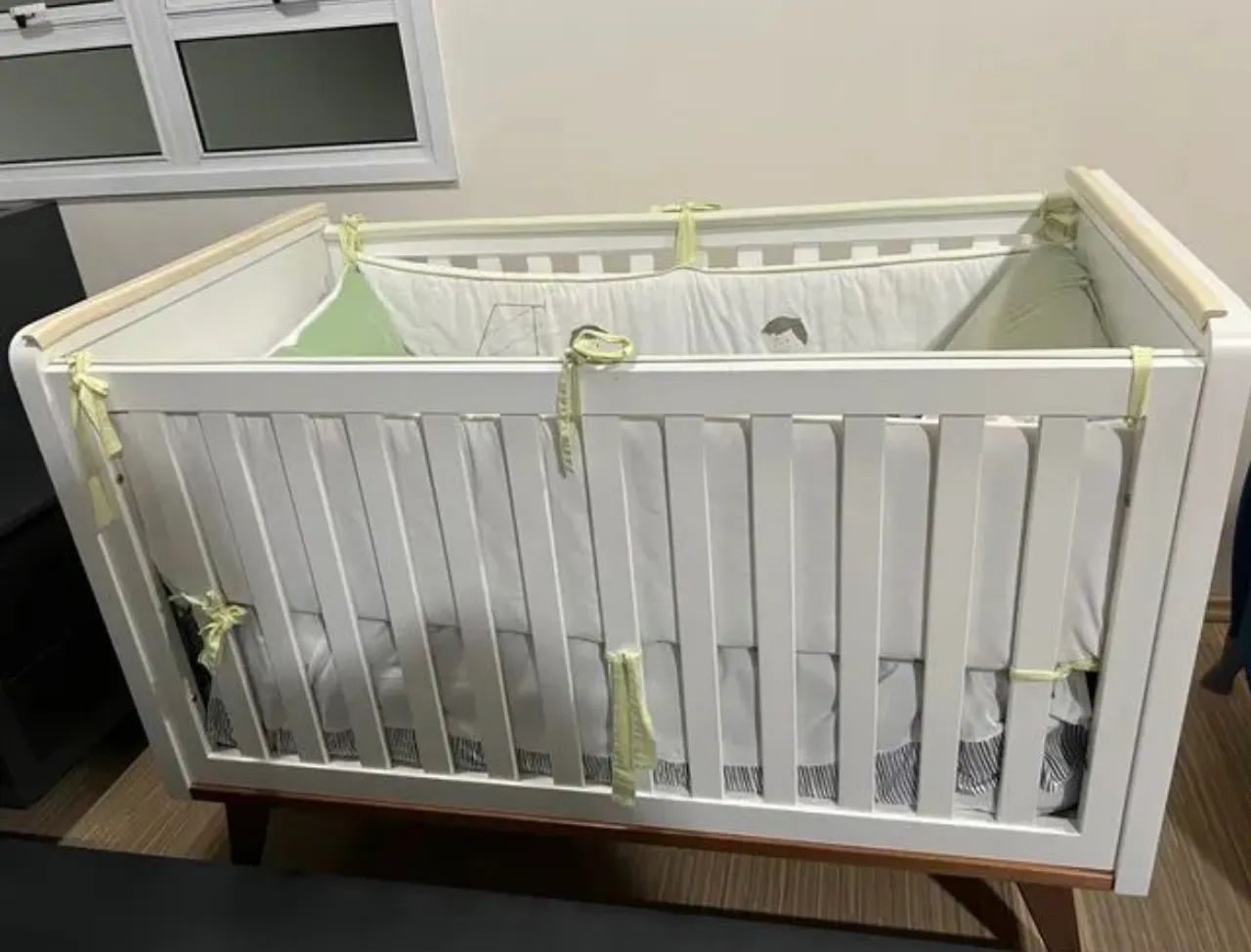 Berço Branco Allegrini - Mini Cama 