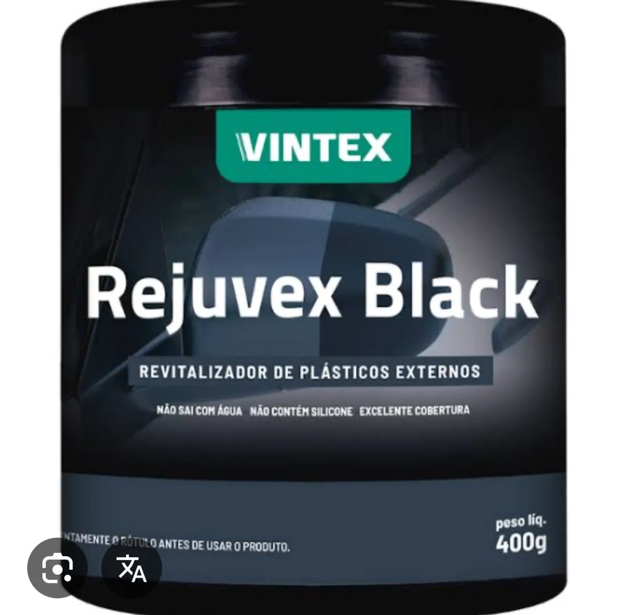 Rejuvex Black - Revitalizador de Plásticos Externos 400g