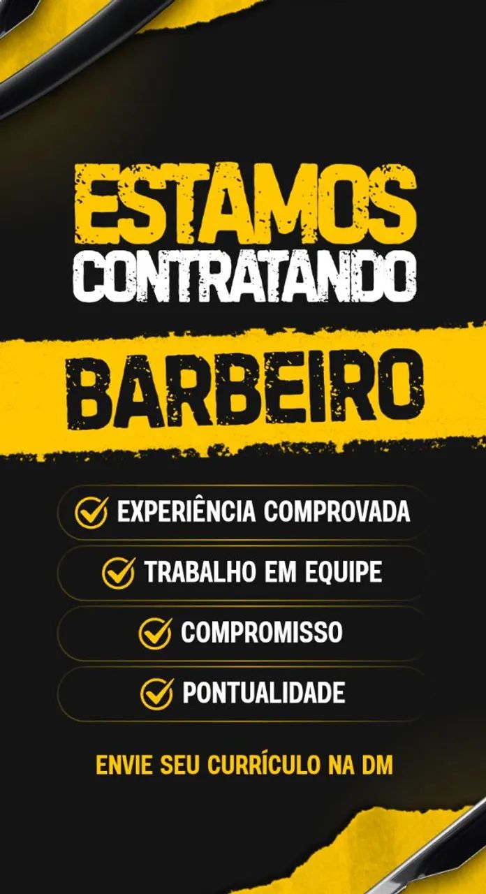 Vaga pra barbeiro 