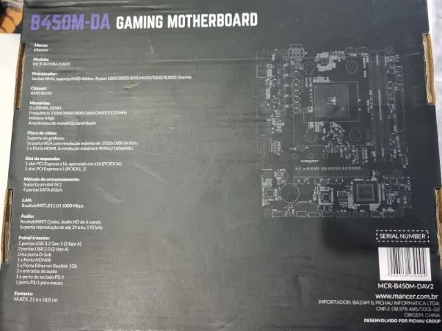 Placa Mãe Gamer B450M-DA MANCER - Foto 2