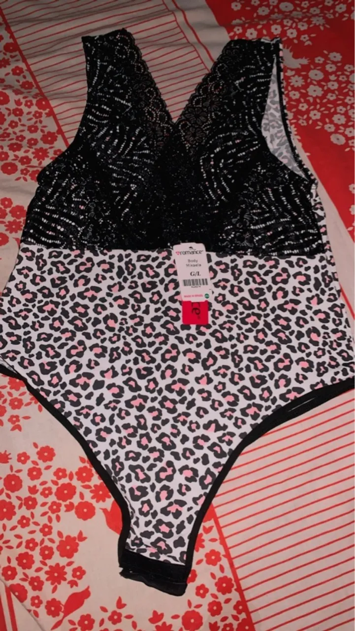 Body Mixela Estampado - Romance Lingerie