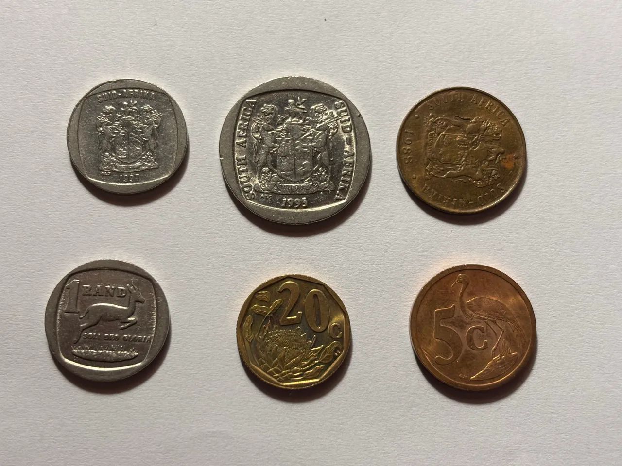 Seis Moedas Sul- Africanas Edição de 2004 (rands sul-africanos) - Foto 2