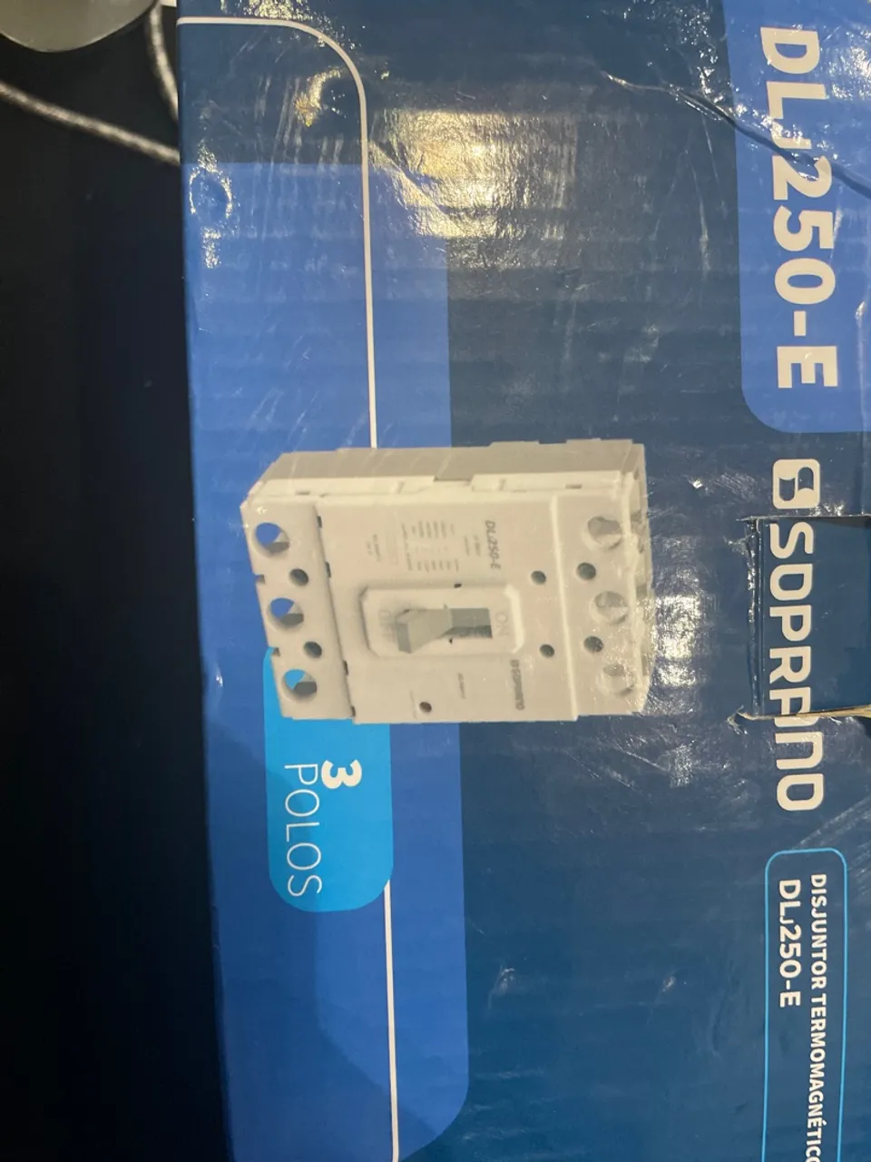 Disjuntor Termomagnético DL250-E 3 Polos Soprano Novo