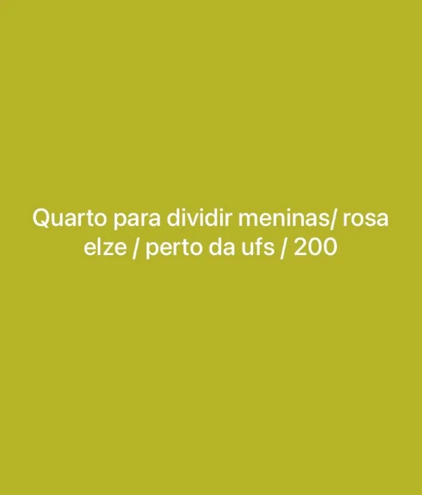 Aluguel para meninas