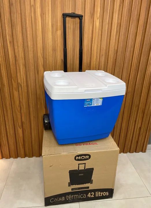 Caixa Térmica 42 Litros com Rodas - Mor - Foto 2