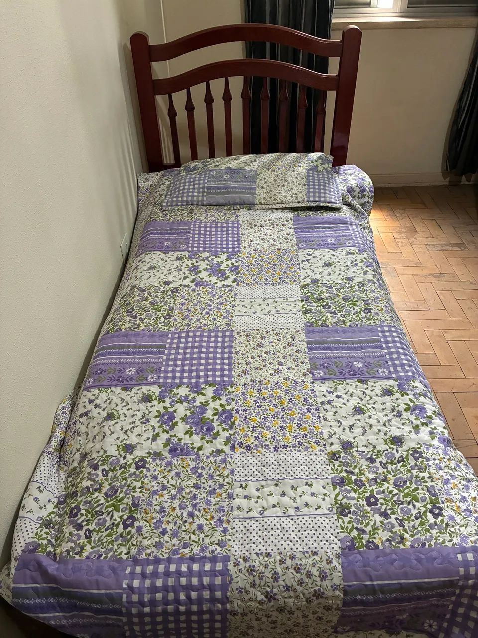 Cama De Solteiro de Madeira - Foto 2