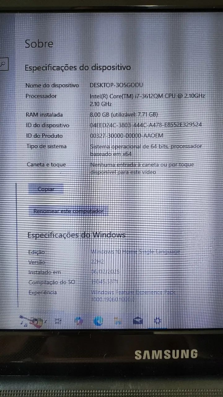 Notebook Samsung Core I7 3ª gen 8Gb Ram 14 polegadas SSD e HD - Foto 4