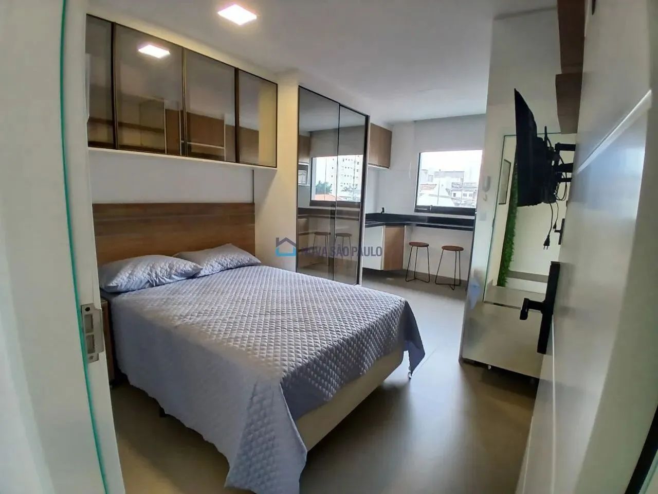 Studio residencial mobiliado no Ipiranga.