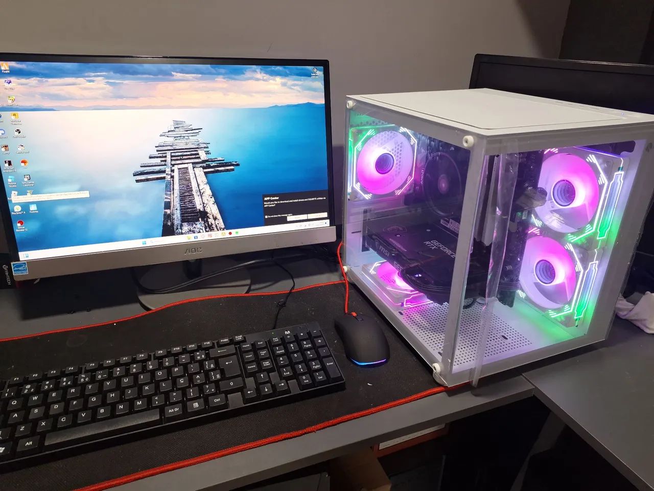 PC Gamer ryzen 7 5700g com RTX 3060 MSI VENTUS  - Foto 4