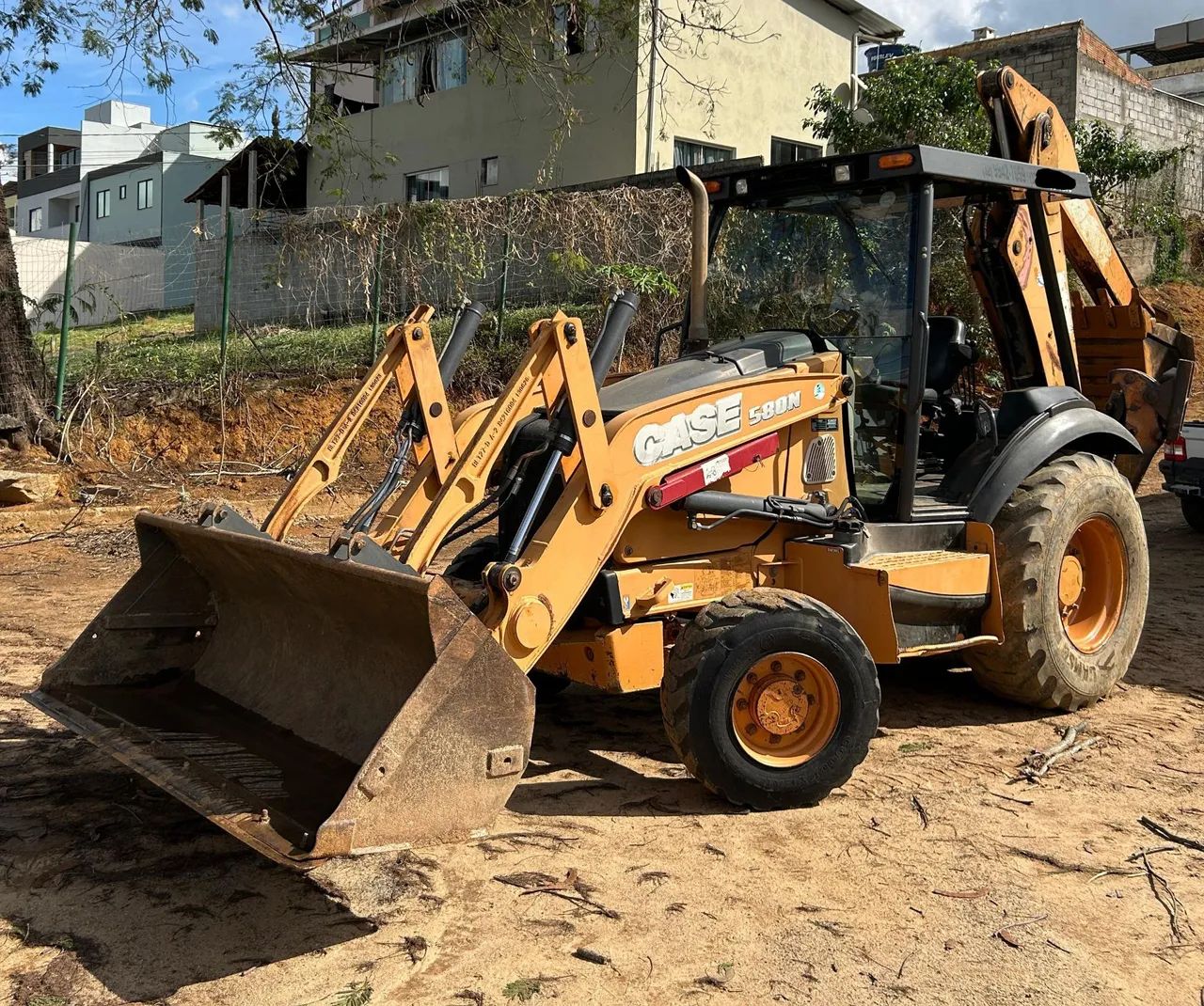 Retro escavadeira case 580N 