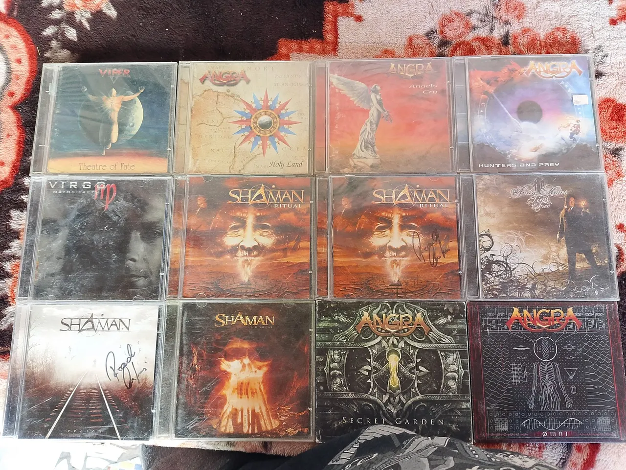 Coleção CDs de Metal: Angra, Shaman, Viper e Andre Matos.