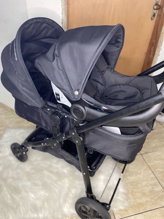 Carrinho de Bebê Preto - Novo - Foto 2