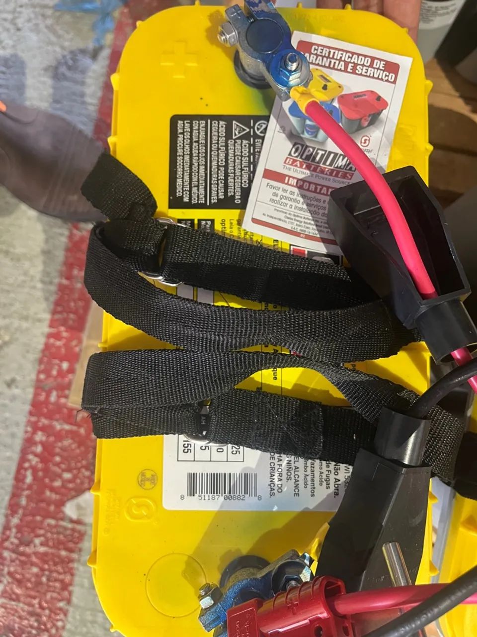 Bateria Optima Amarela para Carros e Utilitários Peças para