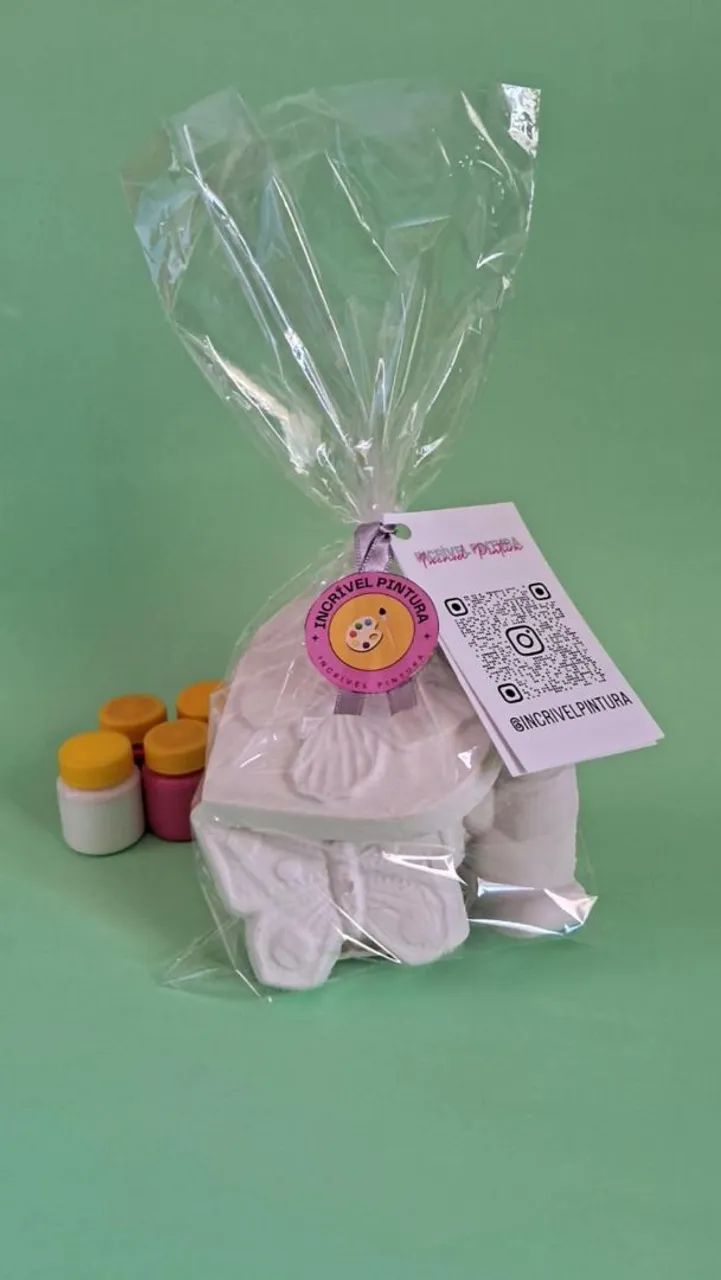 Peças de Gesso | Kit de pintura + tintas + pincel  - Foto 2