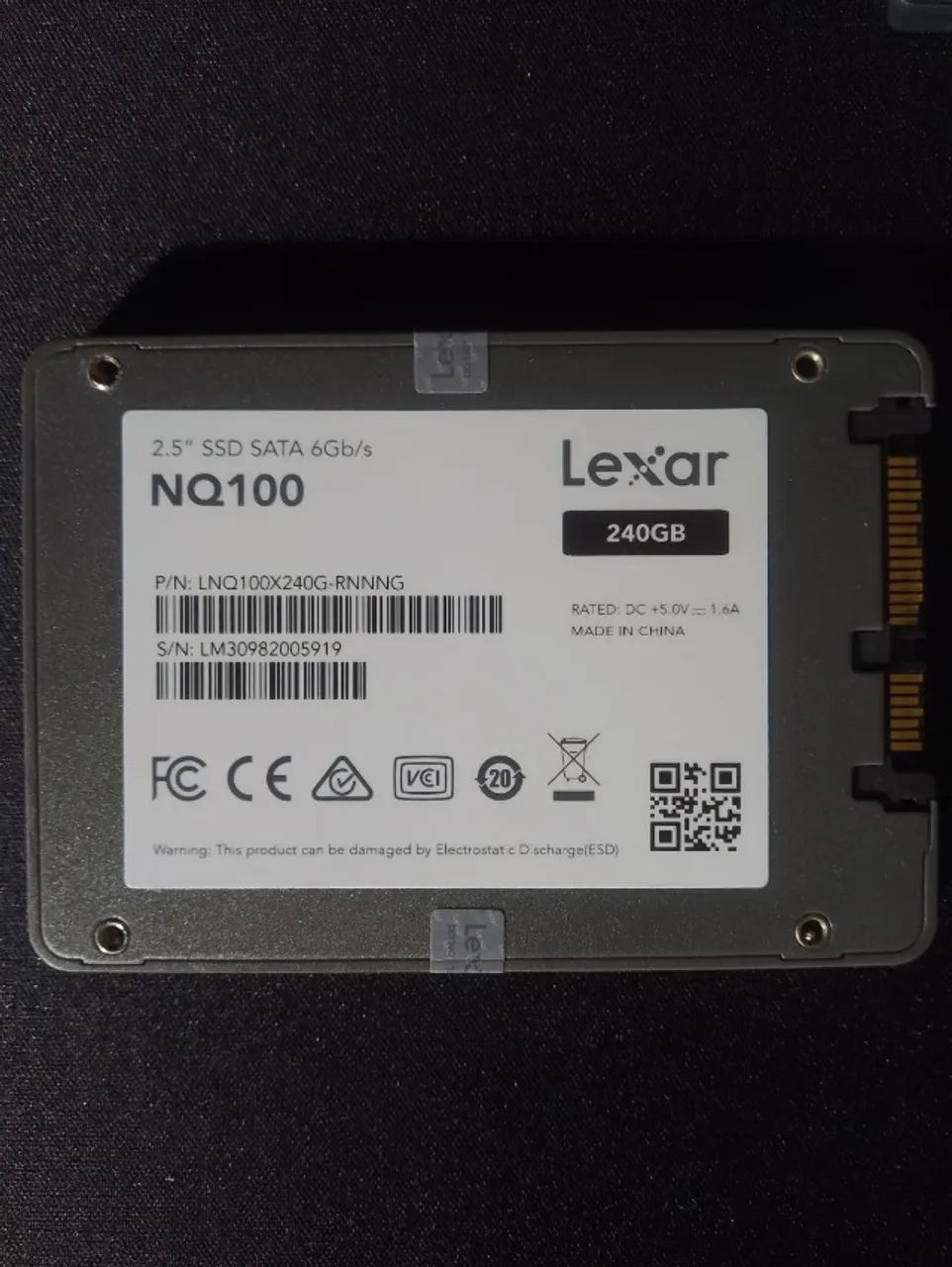 Lexar SSD 240GB SATA III – Super Fast64739357269763121