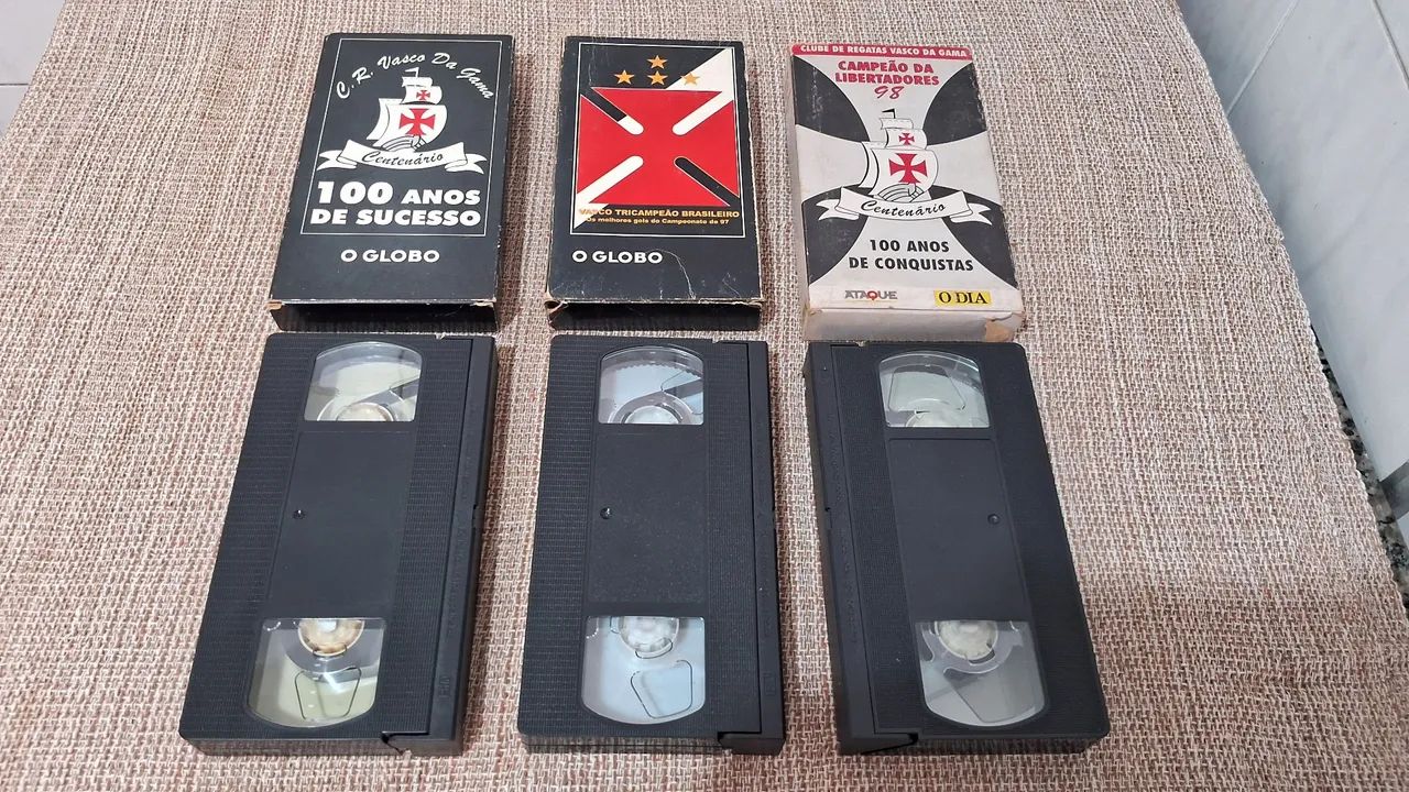 Vasco da Gama - 100 anos de história em fitas para colecionadores.VHS