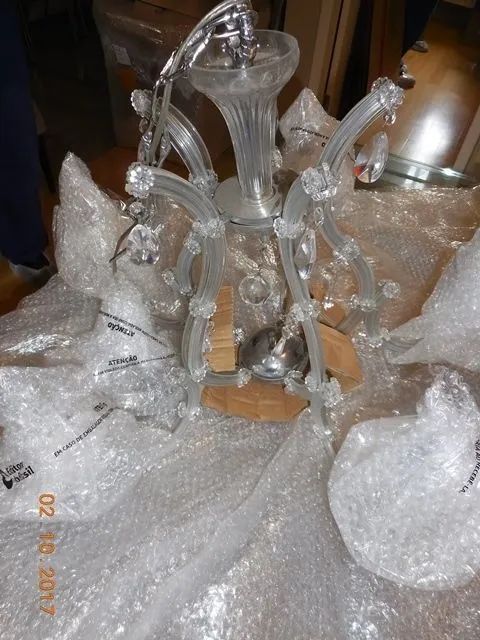 Lustre Cristal com Murano - Foto 3