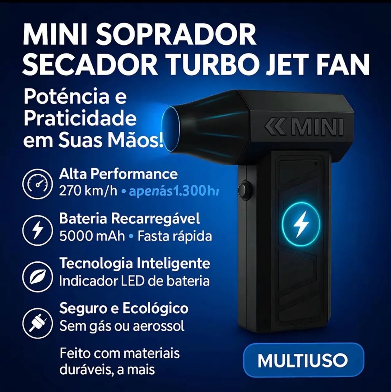 Mini assoprador de ar  - Foto 3