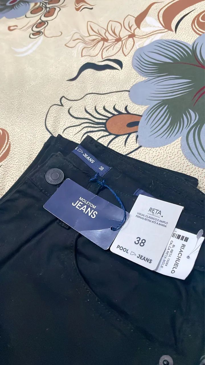 Cal ça jeans preta masculina  - Foto 2