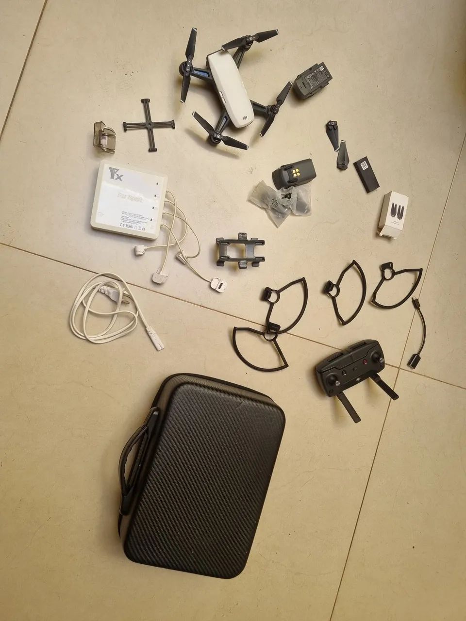 Drone DJI Spark novíssimo e completo