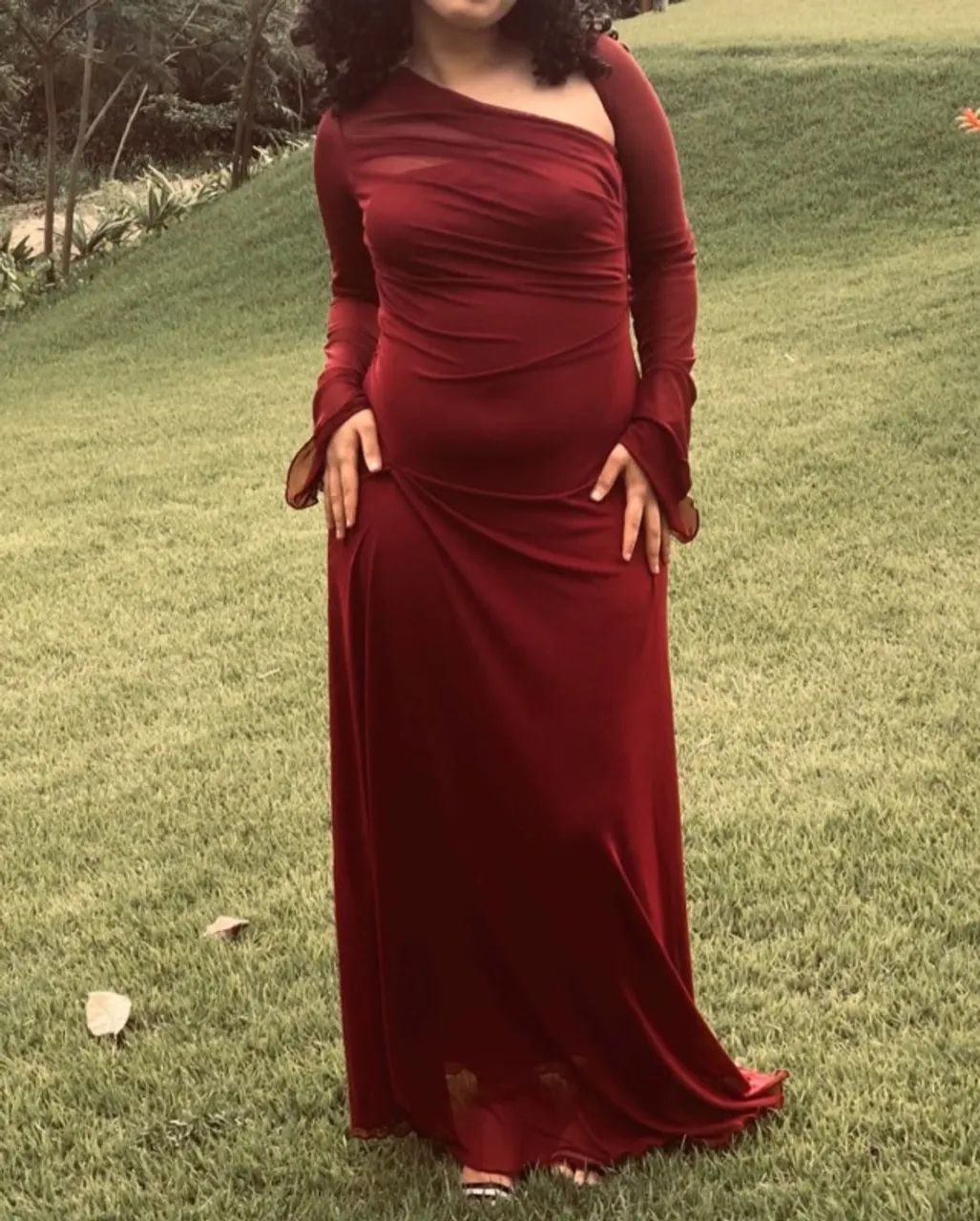 ? VESTIDO VERMELHO LONGO