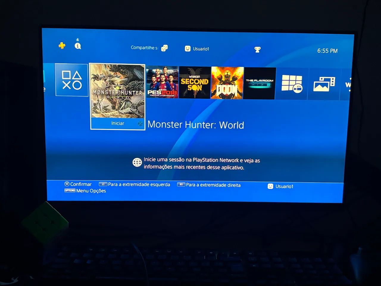 PS4 FAT + 4 JOGOS  - Foto 3