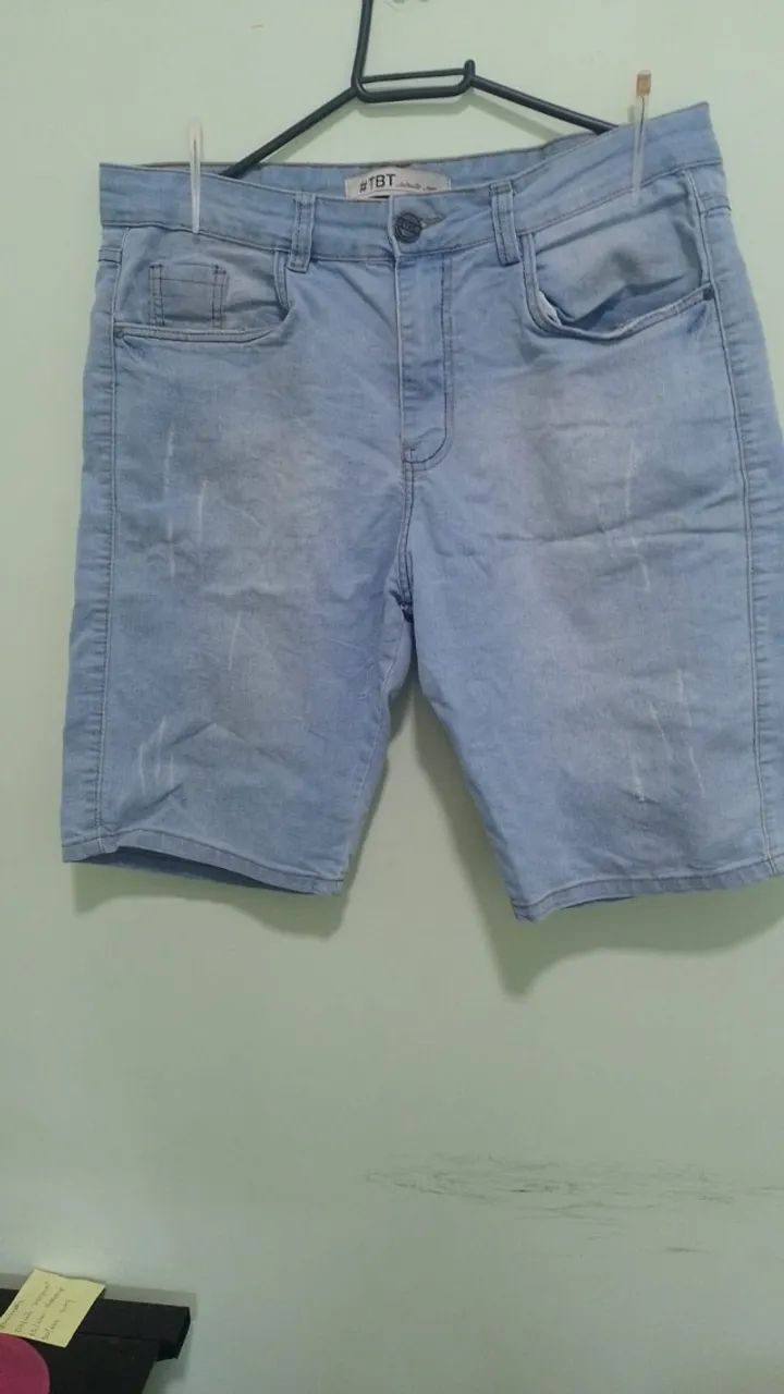 bermuda jeans masculina - Foto 2