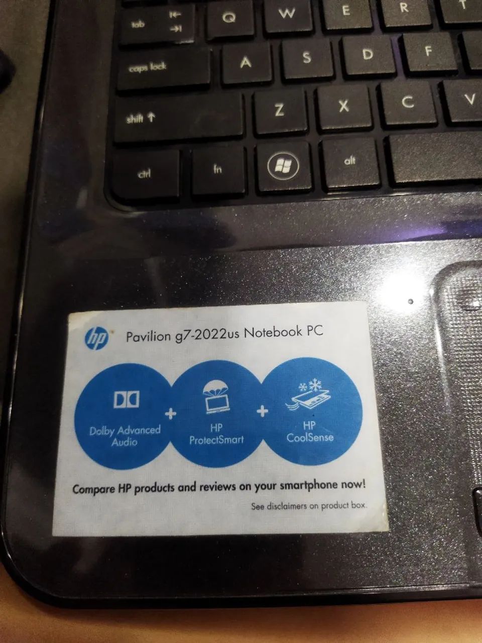 Notebook HP Pavillion G7-2022US - Foto 2