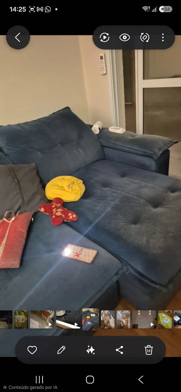 Sofa 2m retratil 