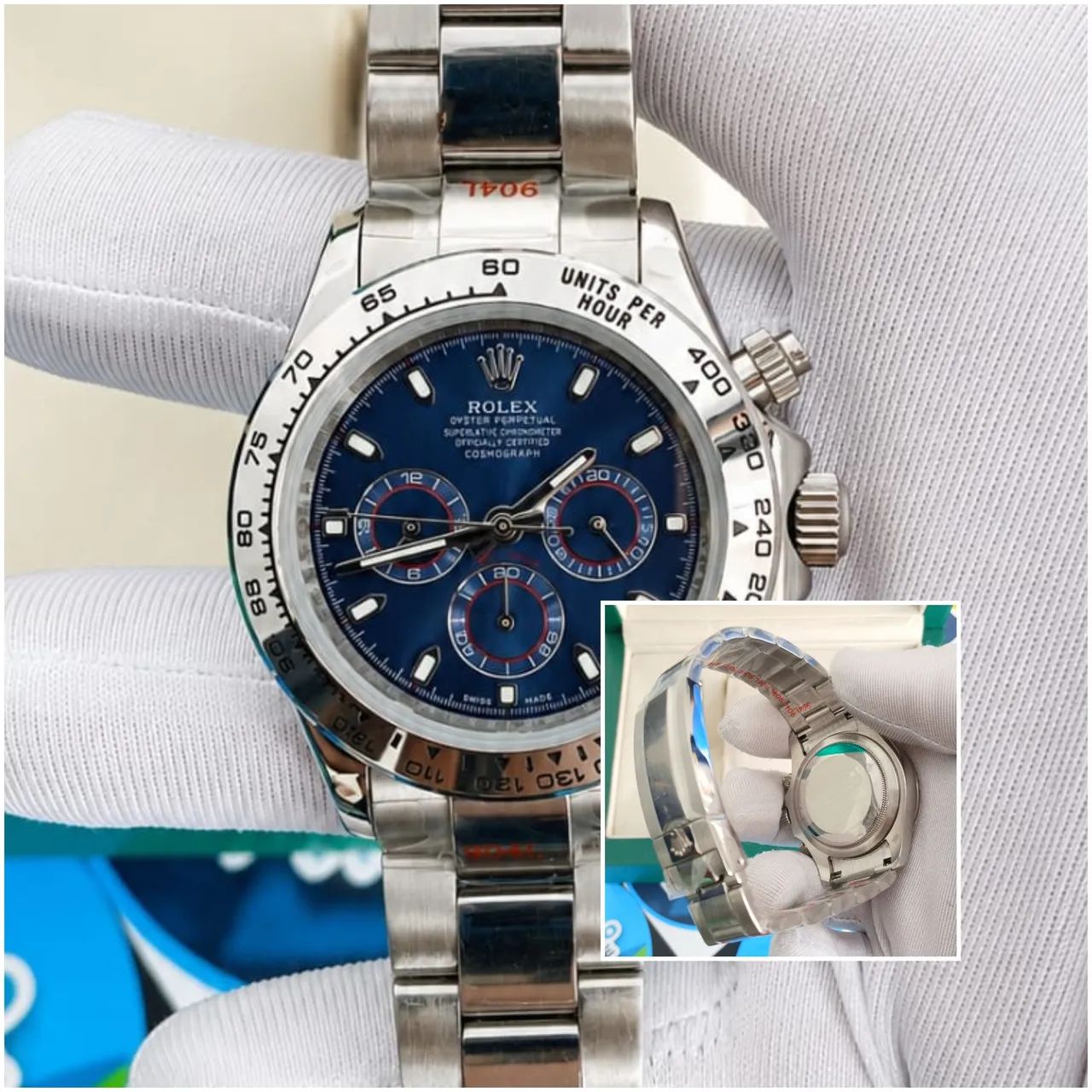 RELÓGIO DAYTONA FUNDO AZUL MARINHO AUTOMÁTICO 