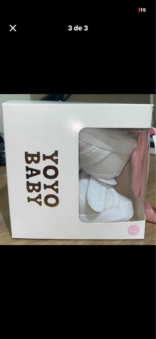 Sapatinho de 1a 3 meses femenino - Foto 3