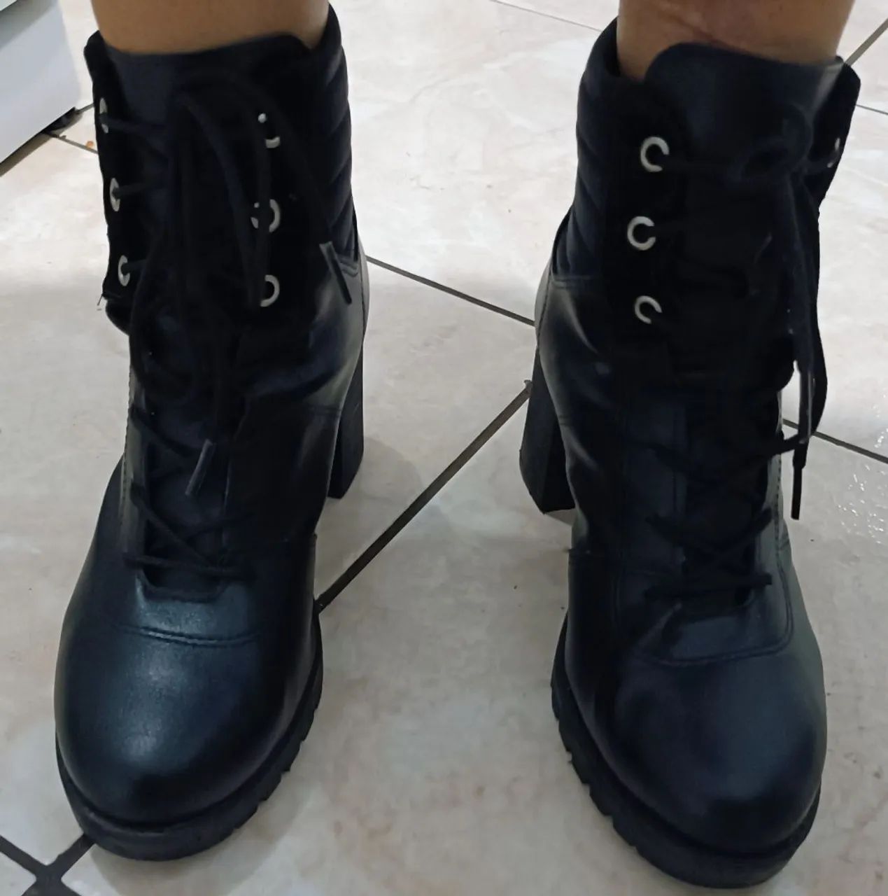 Bota Coturno Feminina Plataforma 37 - Foto 5