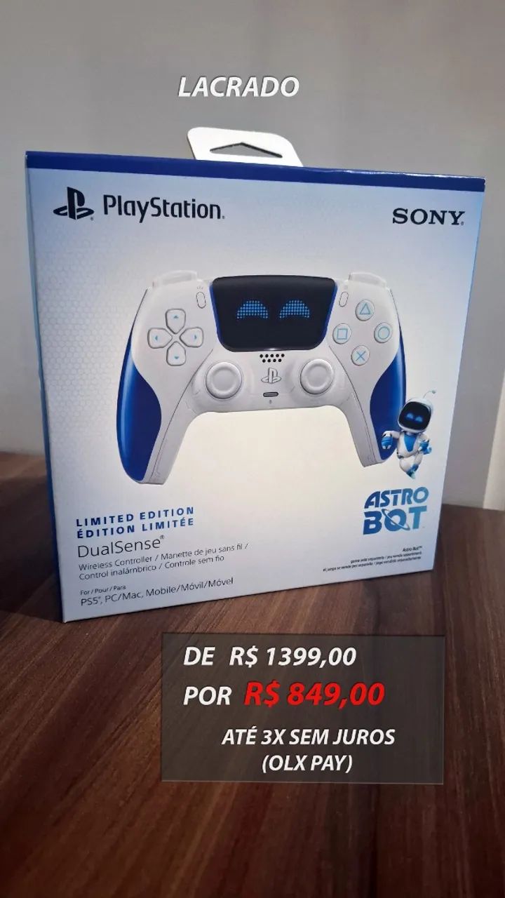 [LACRADO] DualSense Astro Bot, Edição Limitada (Até 3x sem juros)