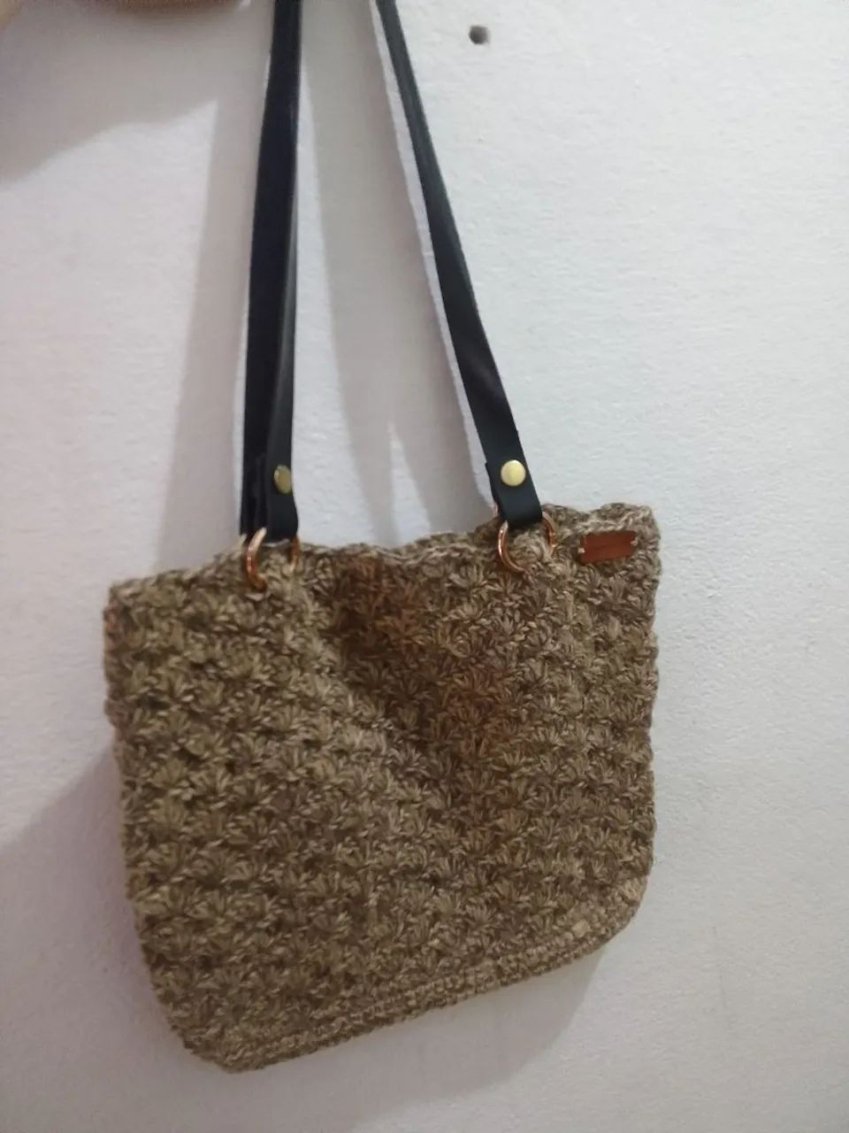 Bolsa de crochê praia
