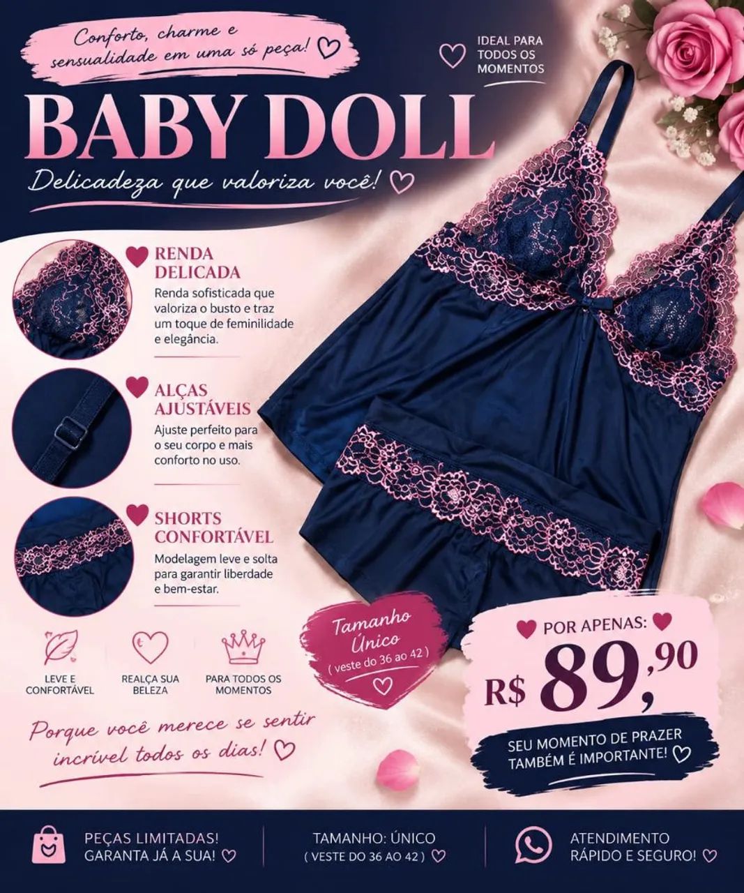 Camisolas e Babydoolls - Foto 2