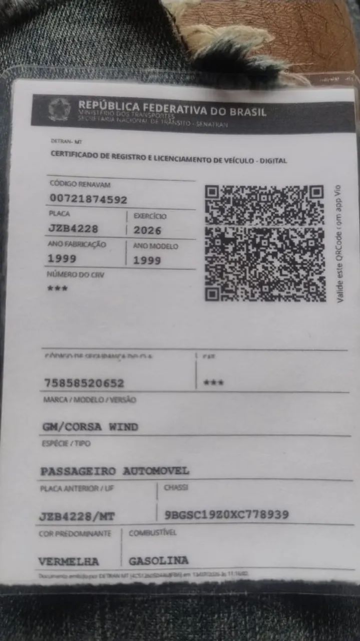 Chevrolet Corsa Wind 1.0 Mpf/milleniumi/ EFI 4P 1999