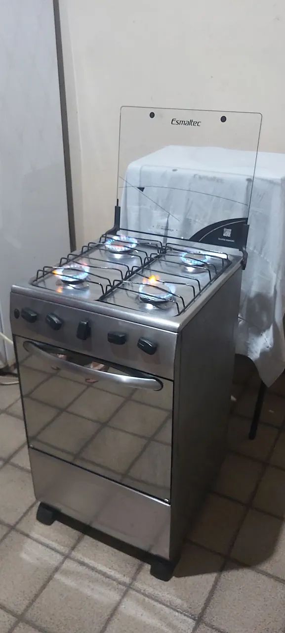 Fogão Espelhado Esmaltec acendimento automático 