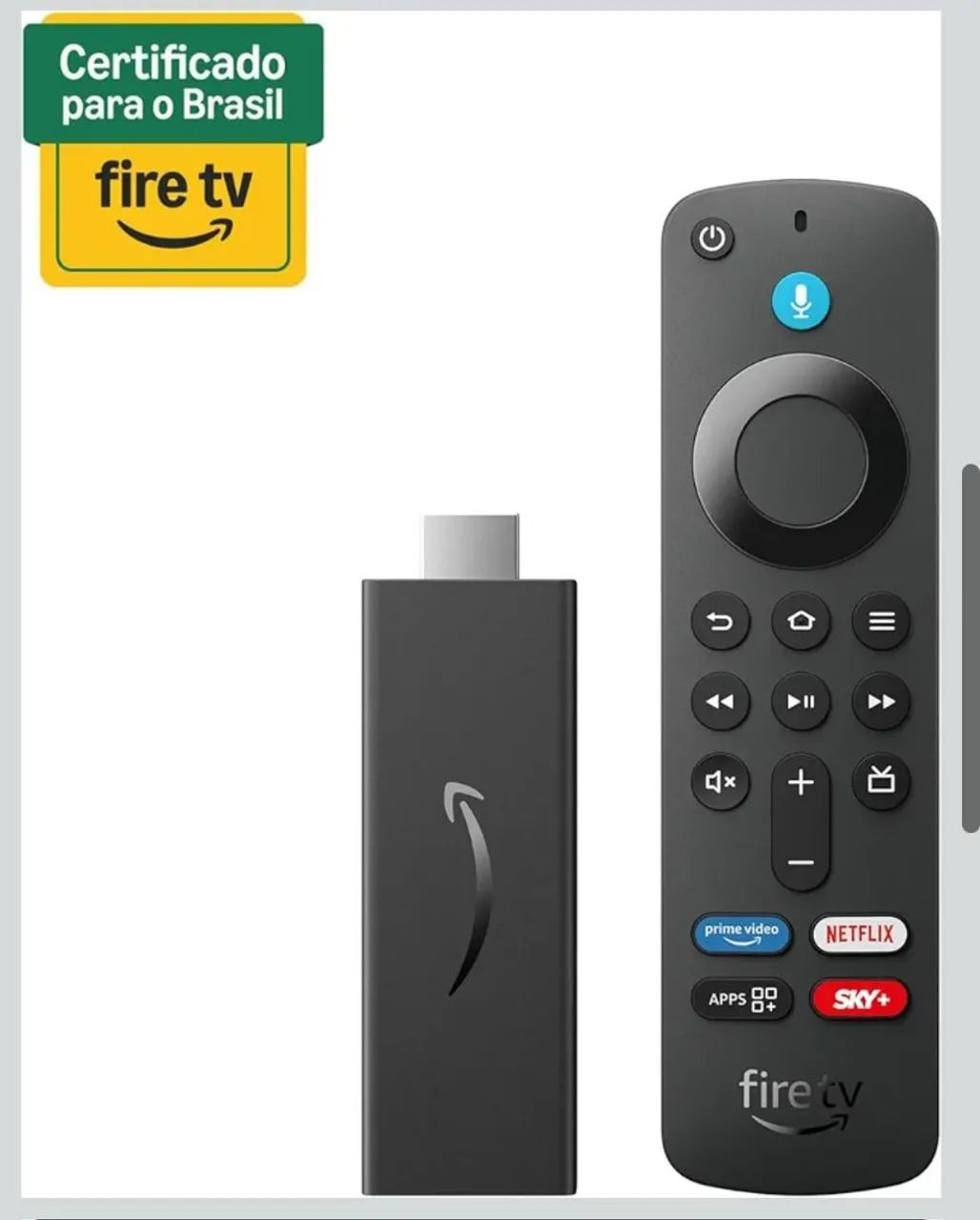 Fire Tv Stick Hd Com Comandos Por Voz Amazon Preto De Voz - Foto 3