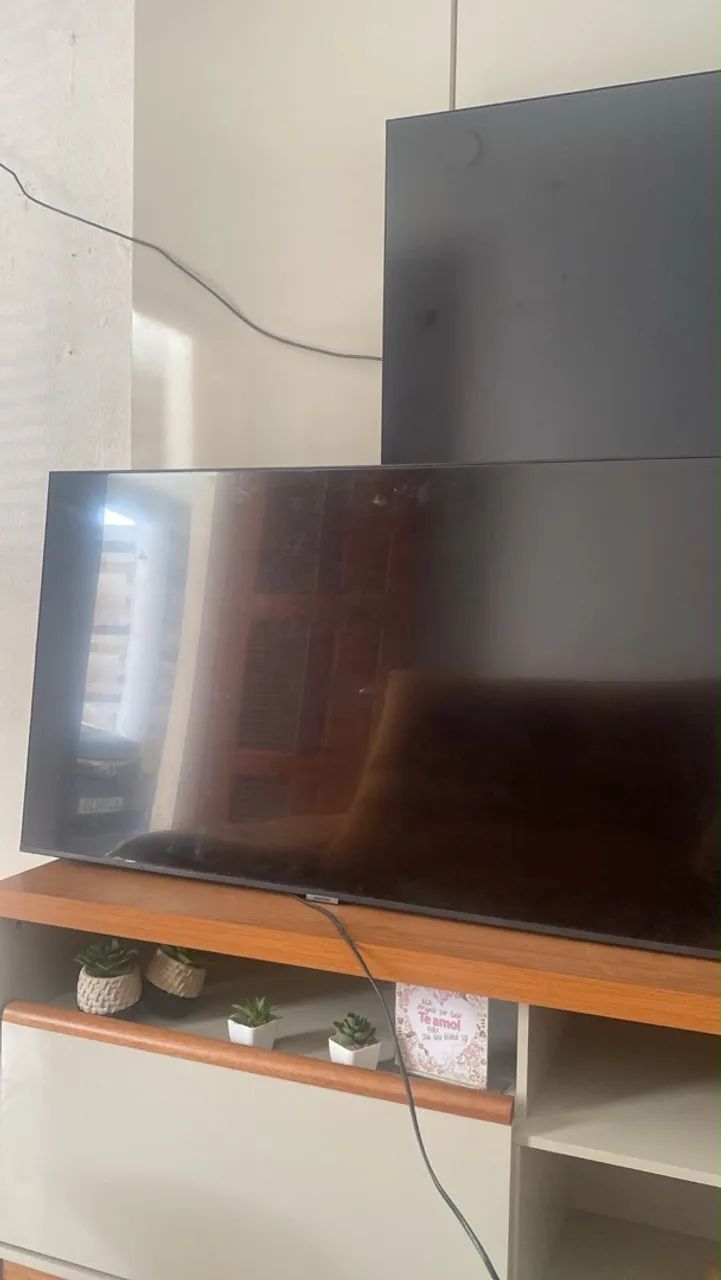 Smart TV Samsung de 43 polegadas + Painel(modelo UN43AU7700GXZD) - Foto 3