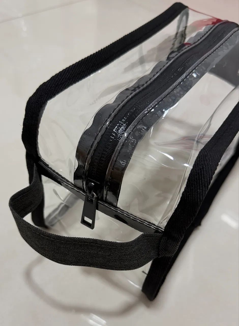 Necessaire de maquiagem transparente  - Foto 4