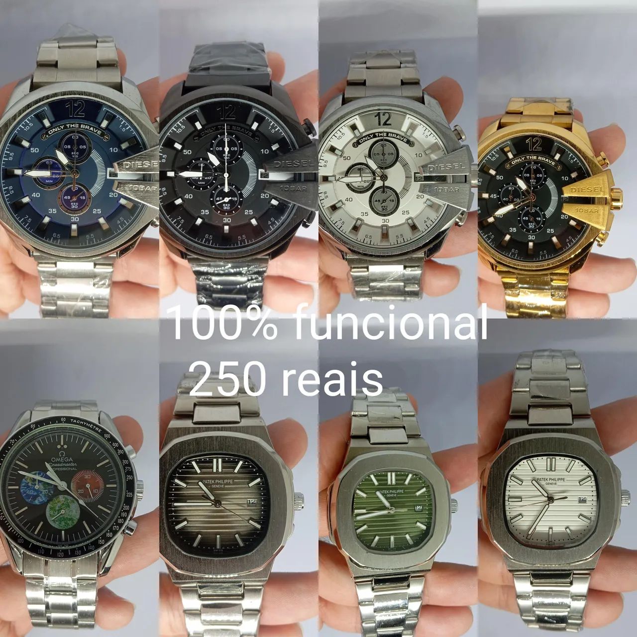 Relógios 1 linha vários modelos, todos 100% funcional  - Foto 3