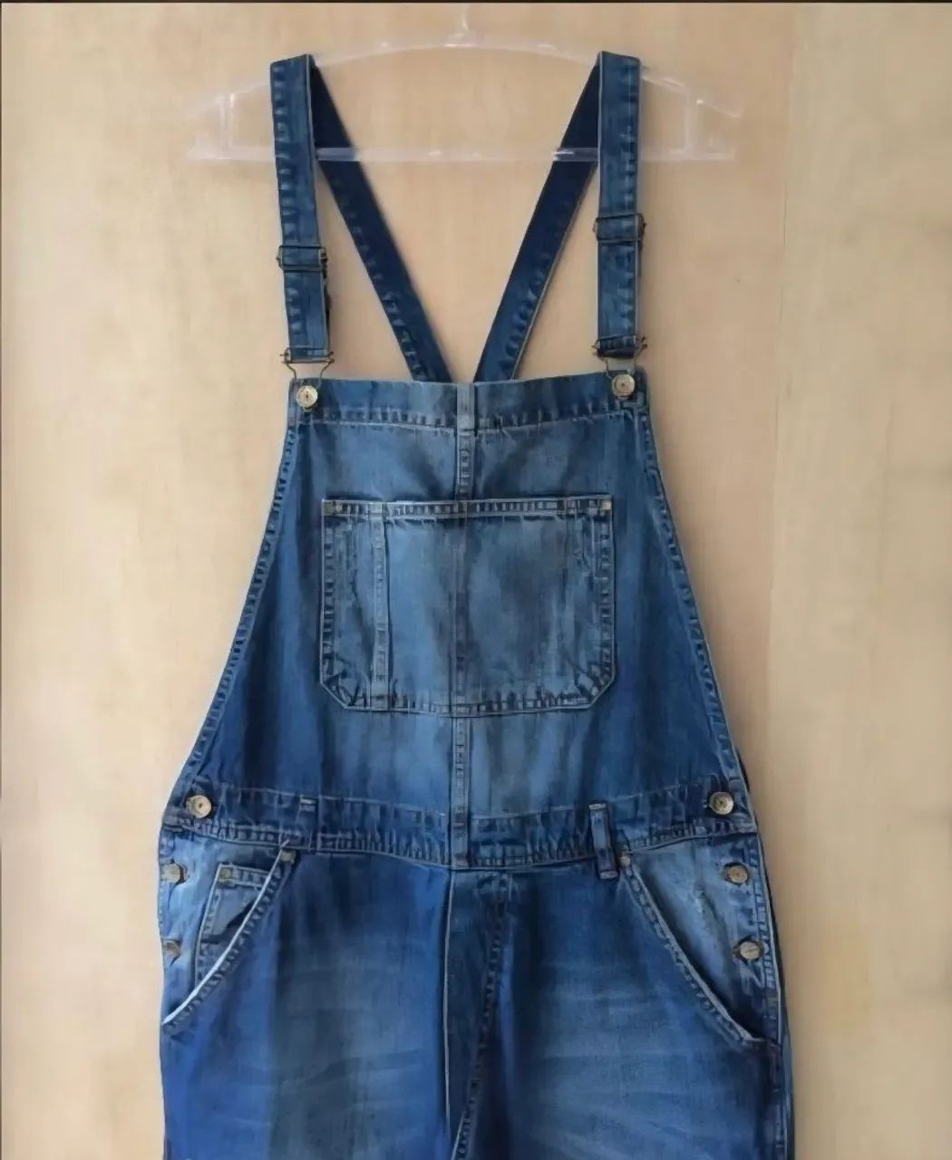 Macacão Jeans Zara Azul - Foto 2